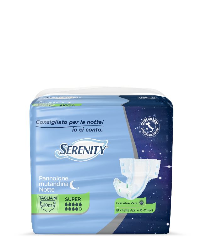 SERENITY PANNOLONI NOTTE SUPER MS M X20