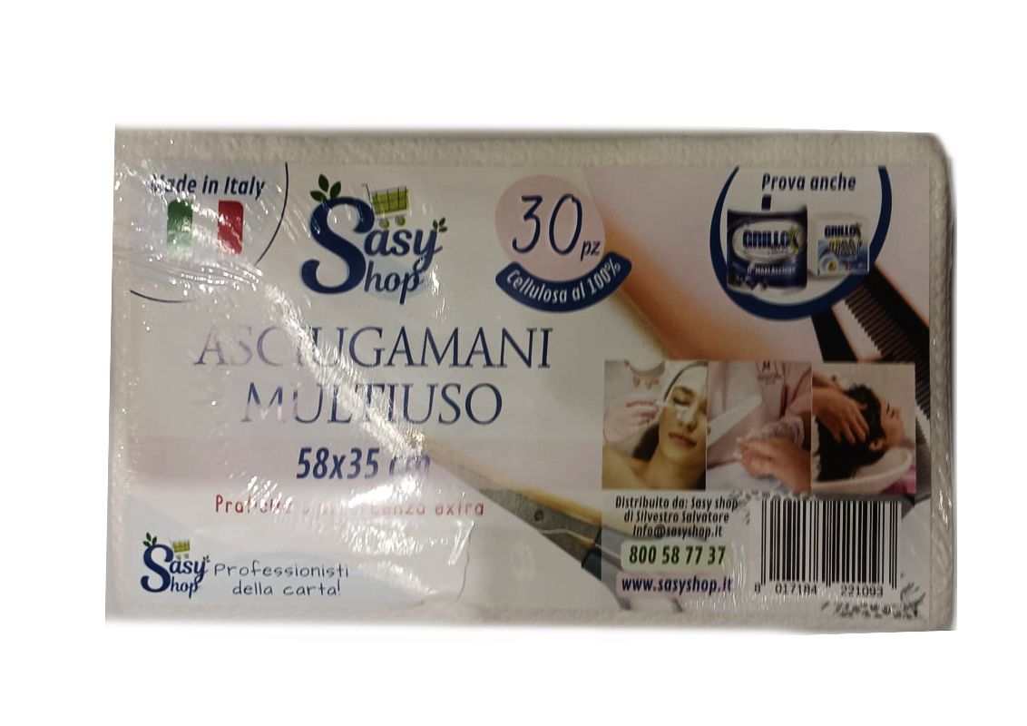 GRILLO ASCIUGAMANO MONOUSO 30PEZZI 58X37
