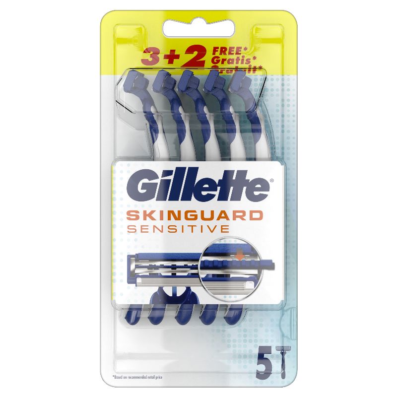 GILLETTE SKINGUARD U&amp;G RASOIO 5PEZZI