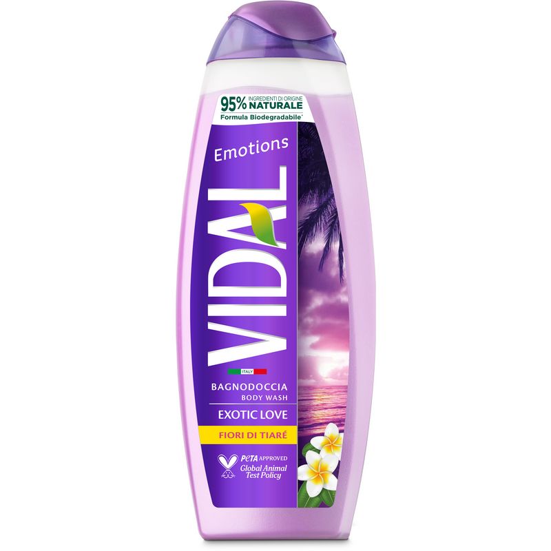 VIDAL - Emotions - Bagnodoccia Exotic Love - Fiori di Tiaré 500 ml