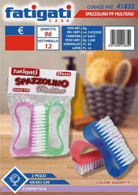 FATIGATI SPAZZOLINO UNGHIE 2 PEZZI