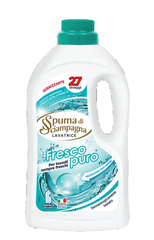 Spuma Di Sciampagna - Fresco Puro - Detersivo Liquido Per Bucato 1215 Ml