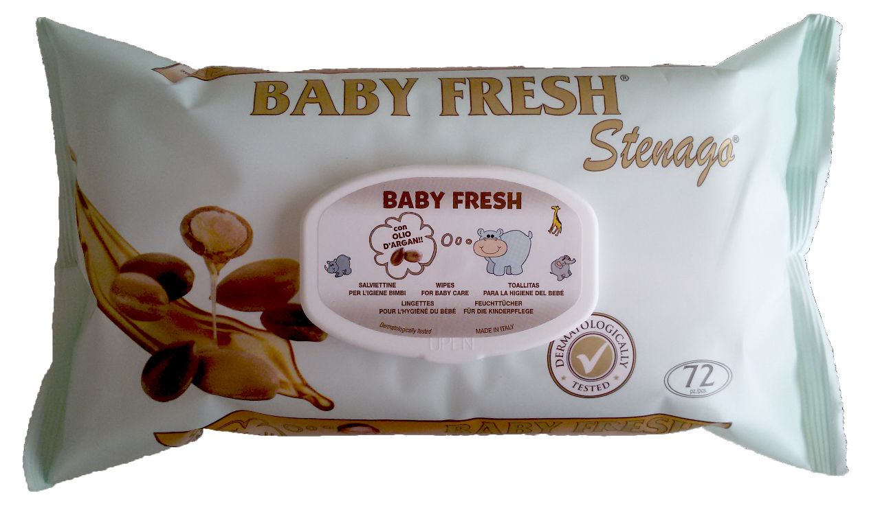 BABY FRESH SALVIETT BABY 72PEZZI ARGAN POP