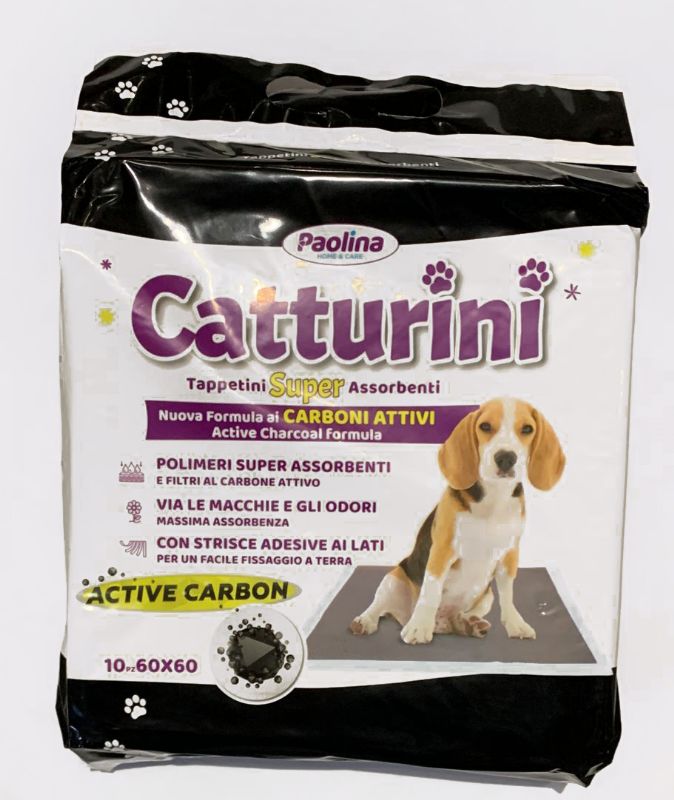 TAPPETINI 60X60 10 PEZZI PAOLINA CARBONE