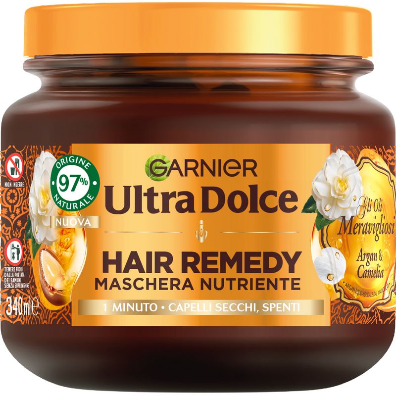 GARNIER - Ultra dolce hair remedy gli oli meravigliosi - maschera per capelli secchi 340 ml