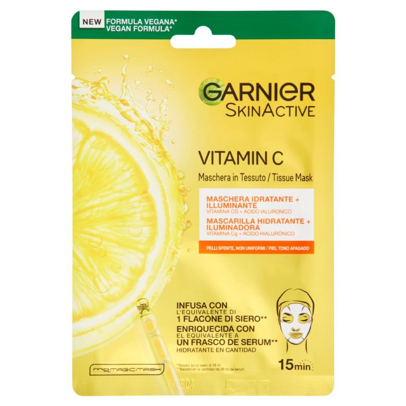 GARNIER MASCHERA TESSUTO VITAM C ILLUMIN