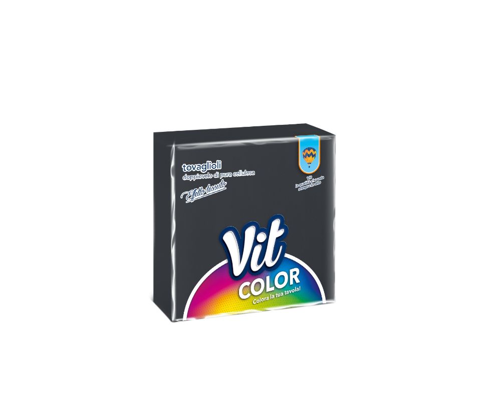 VIT TOVAGLIOLI 33X33 25PEZZI NERO