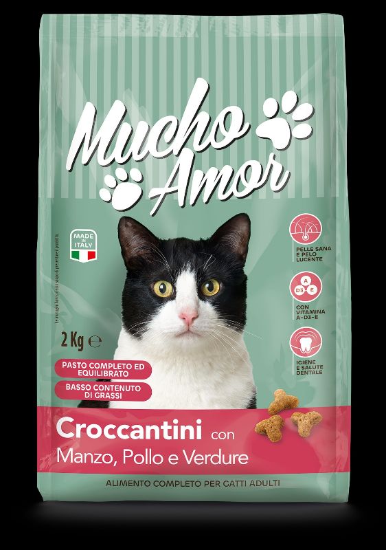 Muchoamor Gatto Crocch 2Kg Man/Pol/Verd