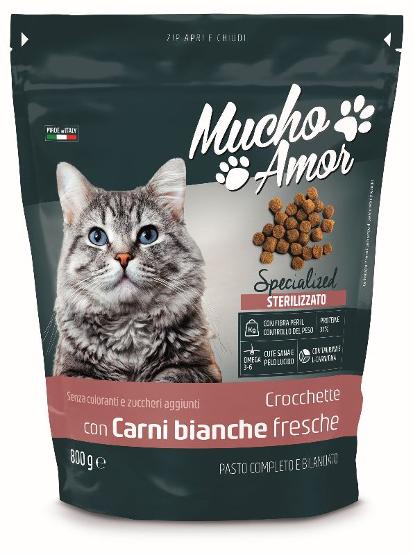 Muchoamor Gatto Ster Crocc 800Gr Car Bia