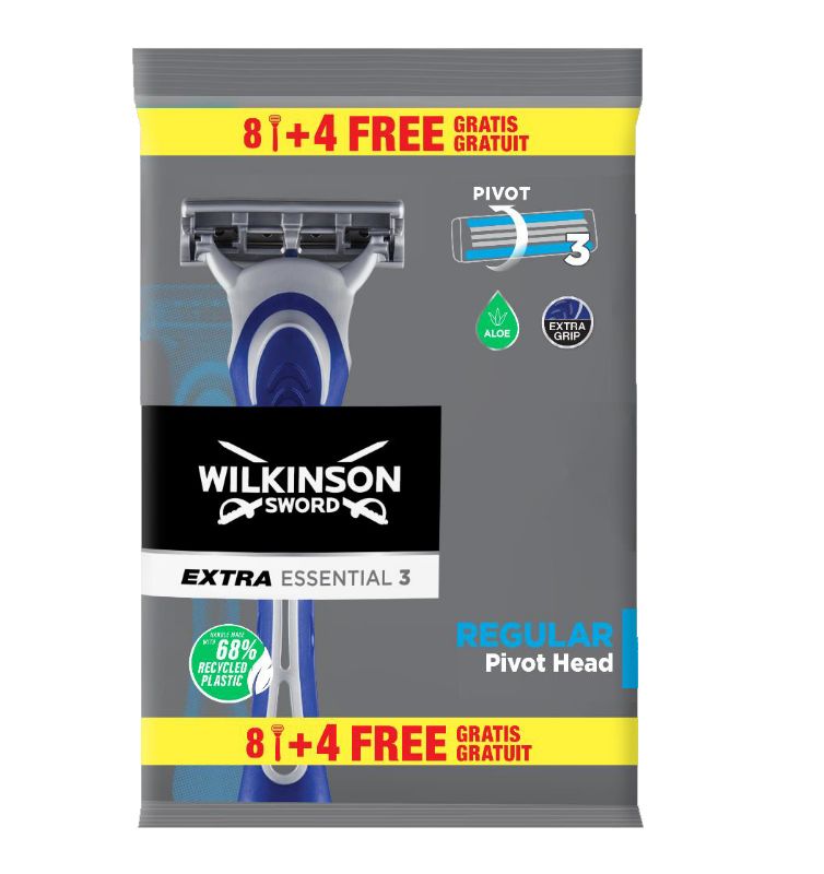 WILKINSON EXTRA 3 ESSENTIAL X 8+4