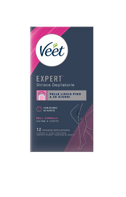 VEET EXPERT STRISCE CORPO 12PEZZI PEL NORM