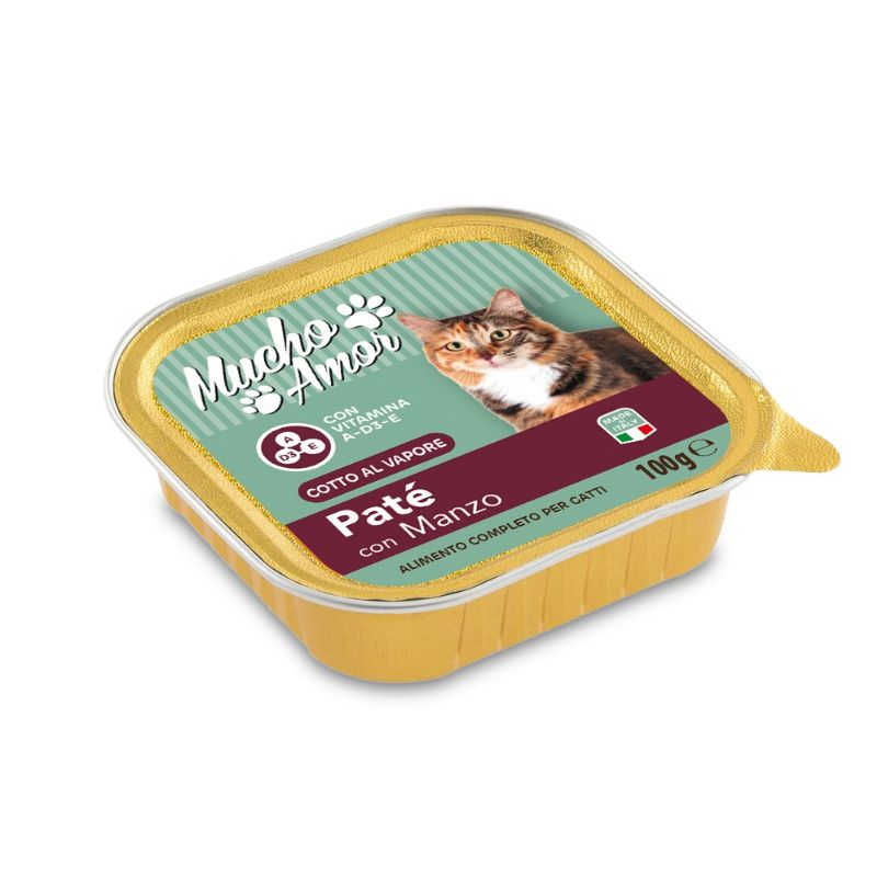 Muchoamor Gatto Pate100Gr Manzo