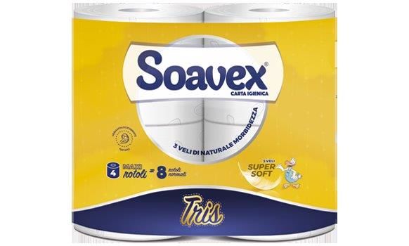SOAVEX CARTA IGIENICA 4RT 3V ORO