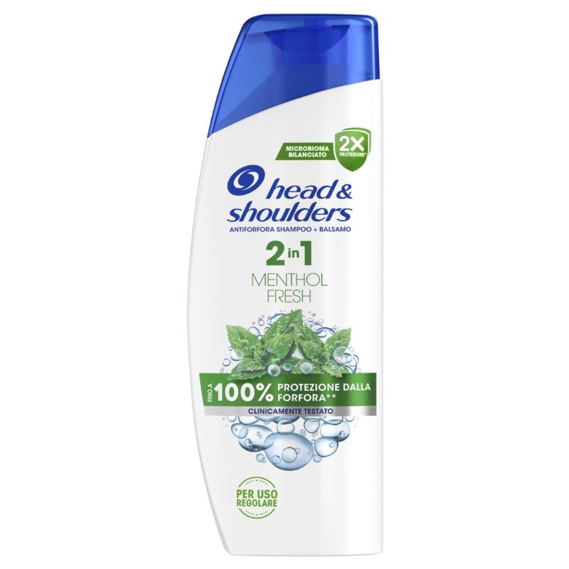 HEAD & SHOULDERS - 2In1 Menthol Fresh - Shampoo + Balsamo Antiforfora 250 Ml