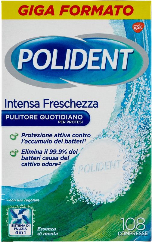 Polident Tabs 108compresse Tripla Freschezza