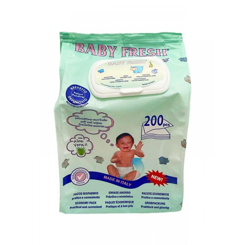 BABY FRESH SALVIETTE BABY 200PEZZI POP UP TALCO