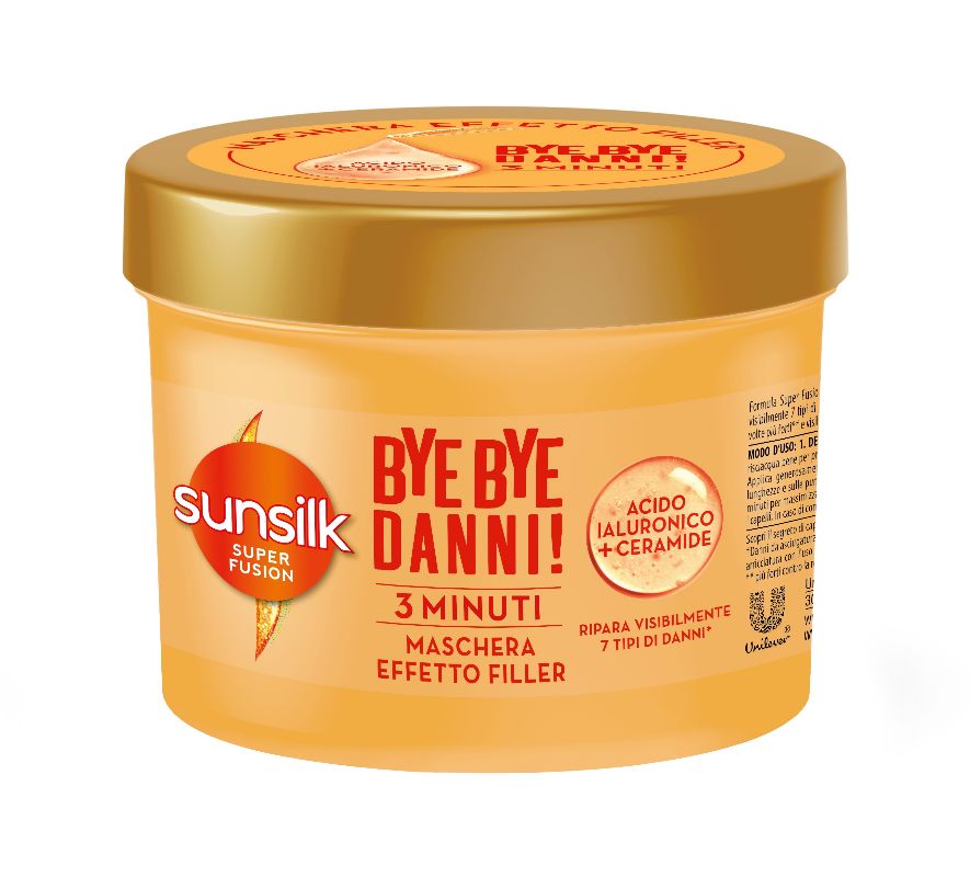 SUNSILK - Super Fusion Bye Bye Danni - Maschera Effetto Filler 440 Ml