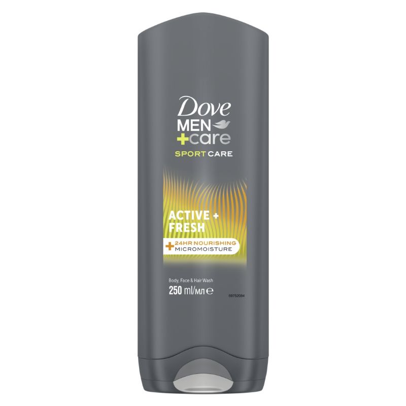 DOVE - Men+ Care Active + Fresh - Docciaschiuma Per Uomo 250 Ml