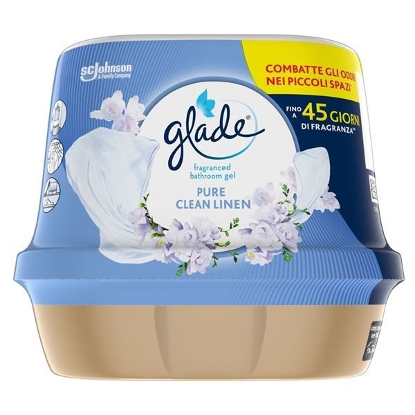 GLADE - Pure Clean Linen - Gel Profumatore Bagno