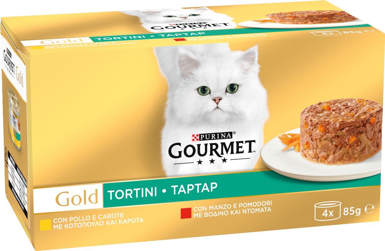 Gourmet Gold Gatto 4X85Gr Pol/Car-Man/Po