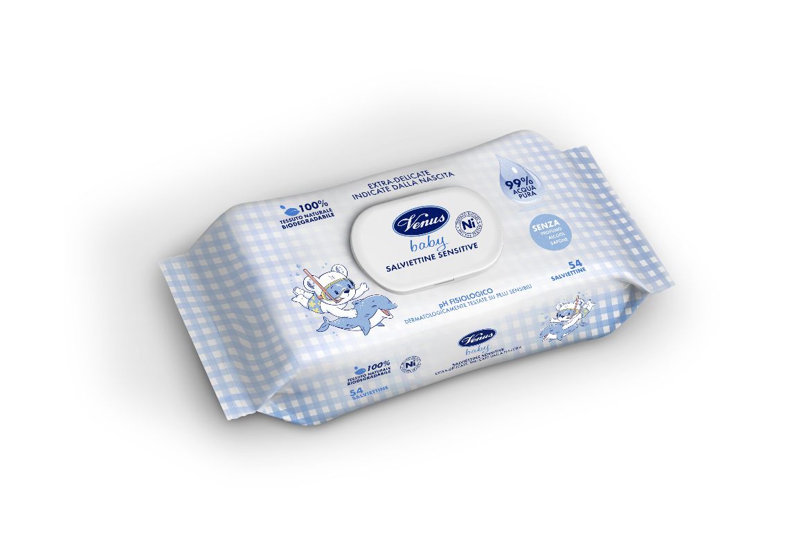 VENUS SALVIETTE BABY 72PEZZI EX DELICATO ACQUA 99%