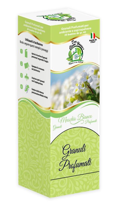 BUSTINE GRANULI PROFUMATE MUSCHIO BIANCO