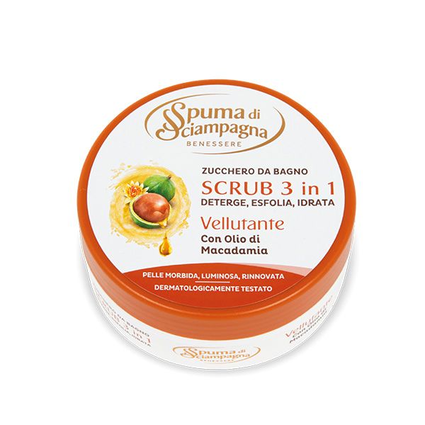 SPUMA DI SCIAMPAGNA SCRUB CORPO 250ML OLIO MACAD