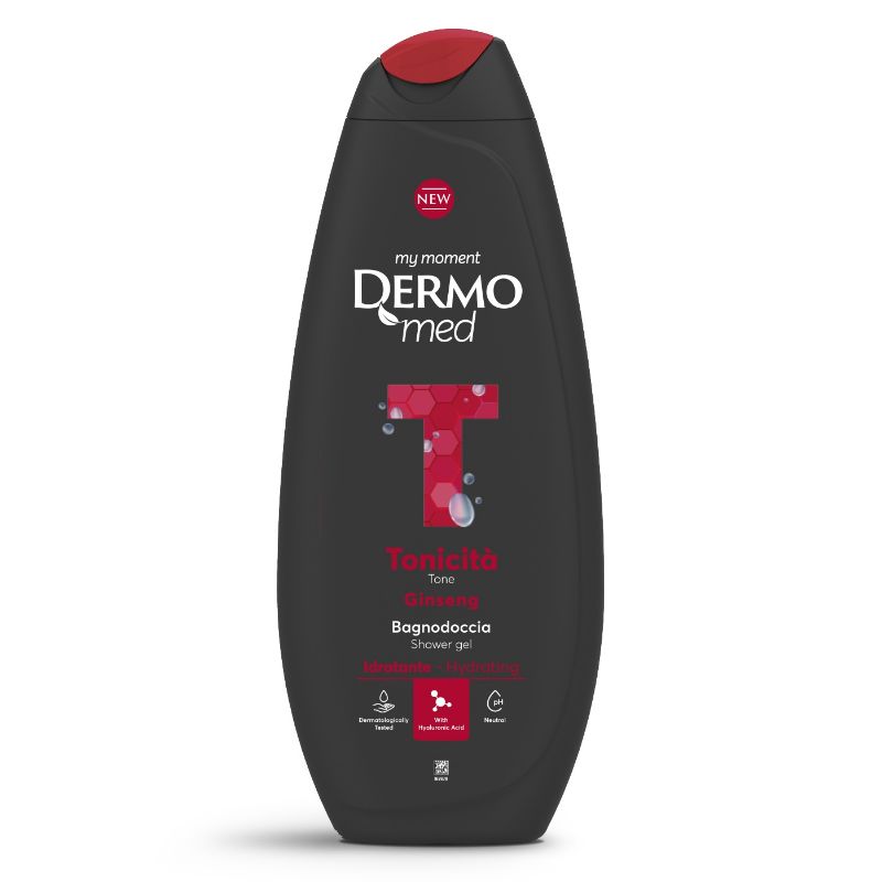 Dermomed - Tonicità Al Ginseng - Bagnodoccia Idratante 650 Ml