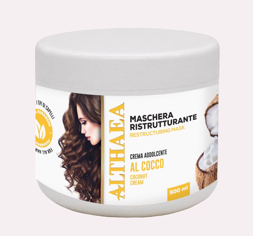 ALTHAEA - Maschera ristrutturante con cocco 500 ml
