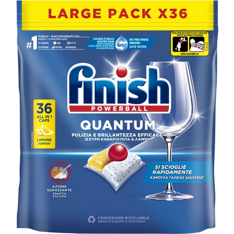 FINISH PAST QUANTUM 36PEZZI LIMONE