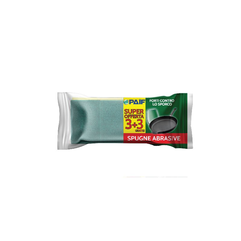 PAIF SPUGNA+RETINA 3PEZZI + 3PEZZI OMAGGIO