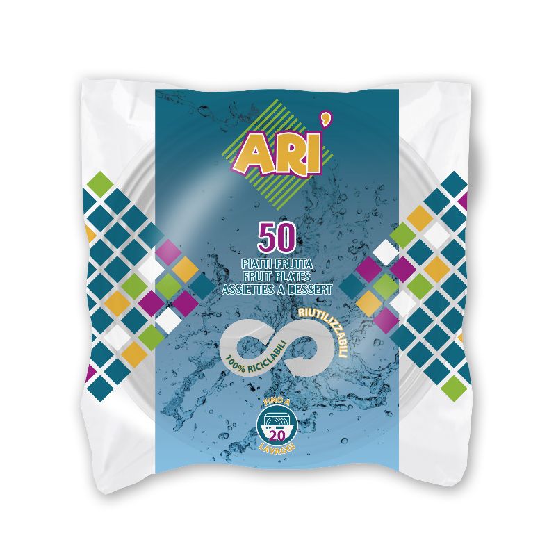 ARISTEA PIATTI DESSERT 50PEZZI BIANCO