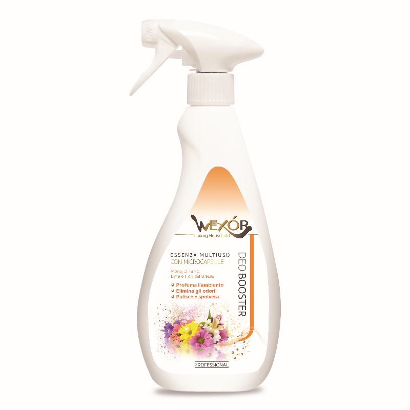 WEXOR - Monoj Di Thaiti, Lime E Fiori Del Brasile - DeoBooster Essenza Multiuso 750 Ml