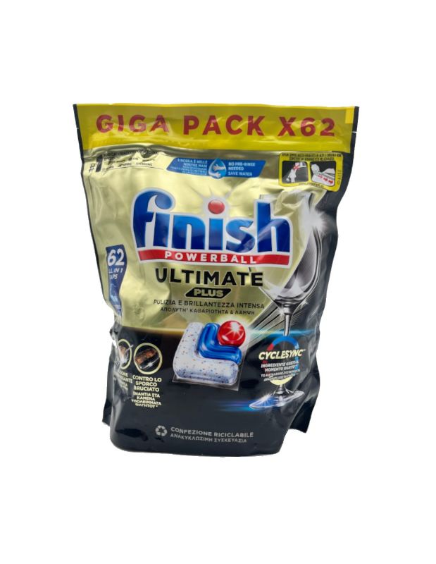 FINISH TABS ULTIMATE PLUS 62PEZZI FRESH