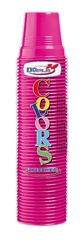 DOPLA BICCHIERI 80CC 50PEZZI FUCSIA