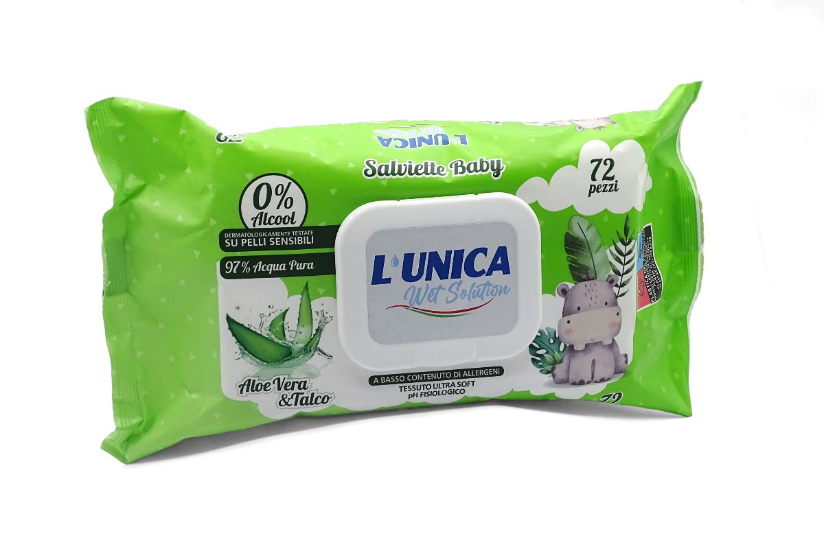 UNICO SALVIETTE BABY 72PEZZI C/POP UP ALOE