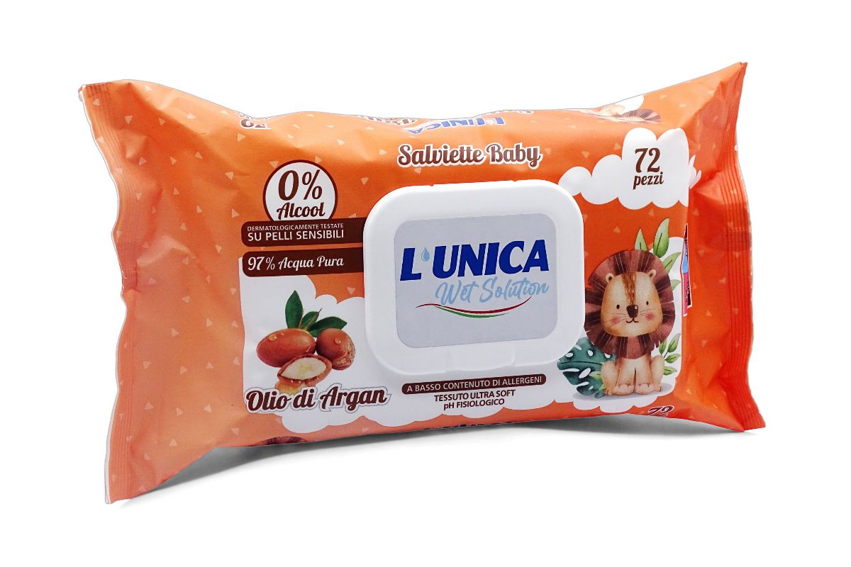 UNICO SALVIETTE BABY 72PEZZI C/POP UP ARGAN