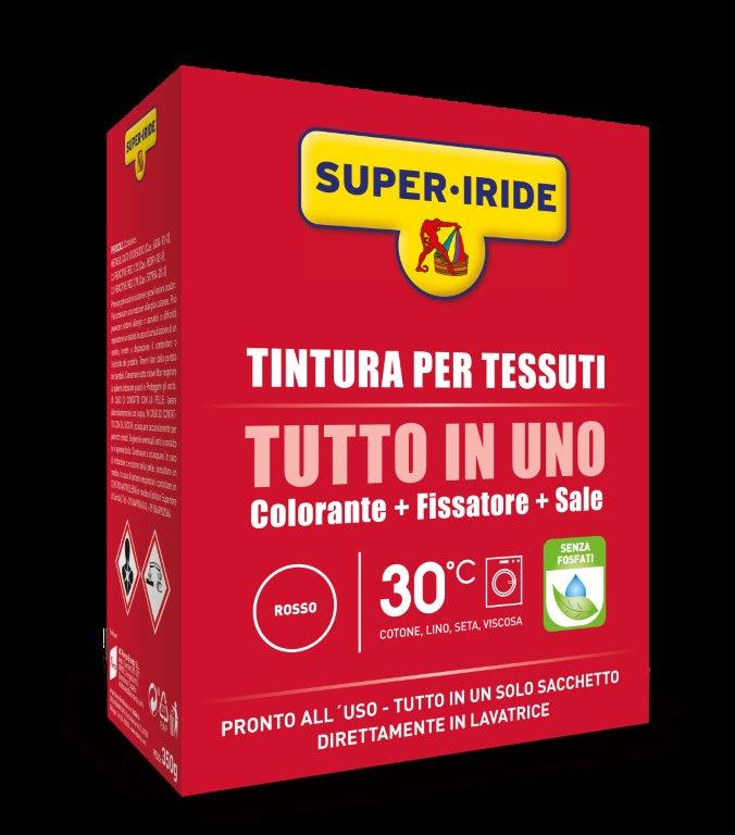SUPER-IRIDE - Tintuta Per Tessuti Tutto In Uno 350 G - Rosso