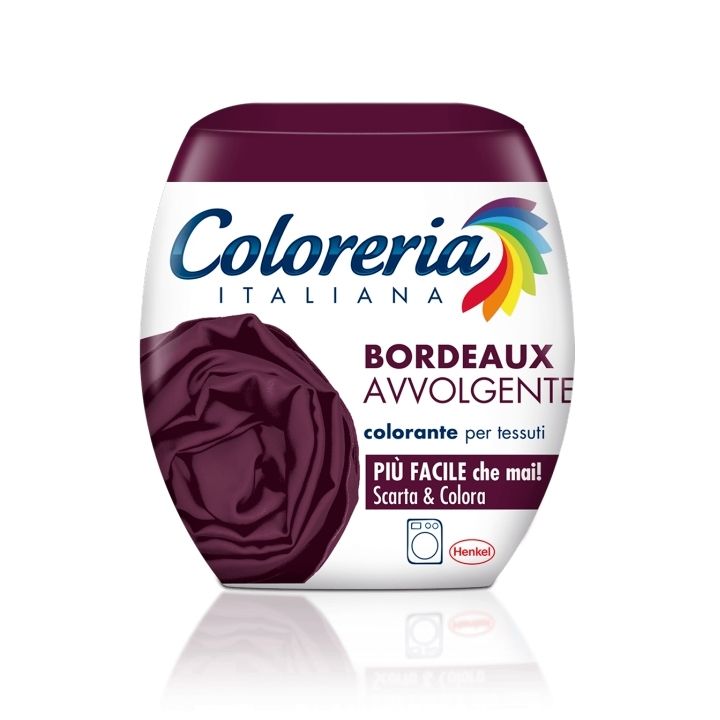 COLORERIA ITALIANA Colorante Per Tessuti Bordeaux Avvolgente 350 G