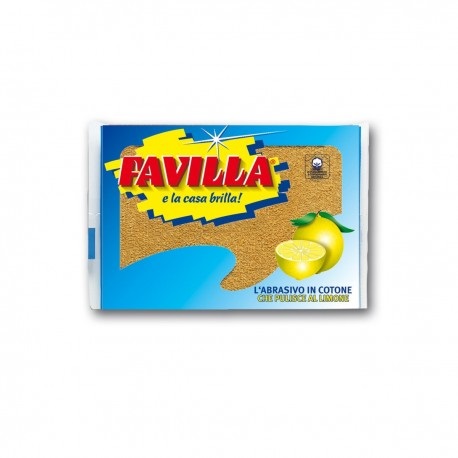 FAVILLA - Spugna Abrasiva In Cotone Al Limone