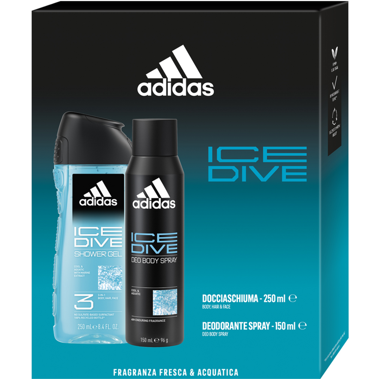 ADIDAS ICEDIVE KIT U DEO150+SG250ML