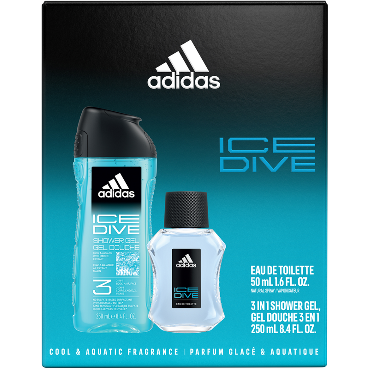 ADIDAS ICEDIVE KIT U EDT50+SG250ML