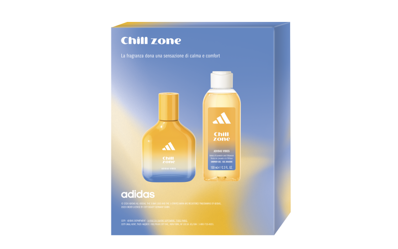 ADIDAS - Cofanetto Vibes Chill Zone - Eau De Parfum 50 Ml + Gel Doccia 100 Ml