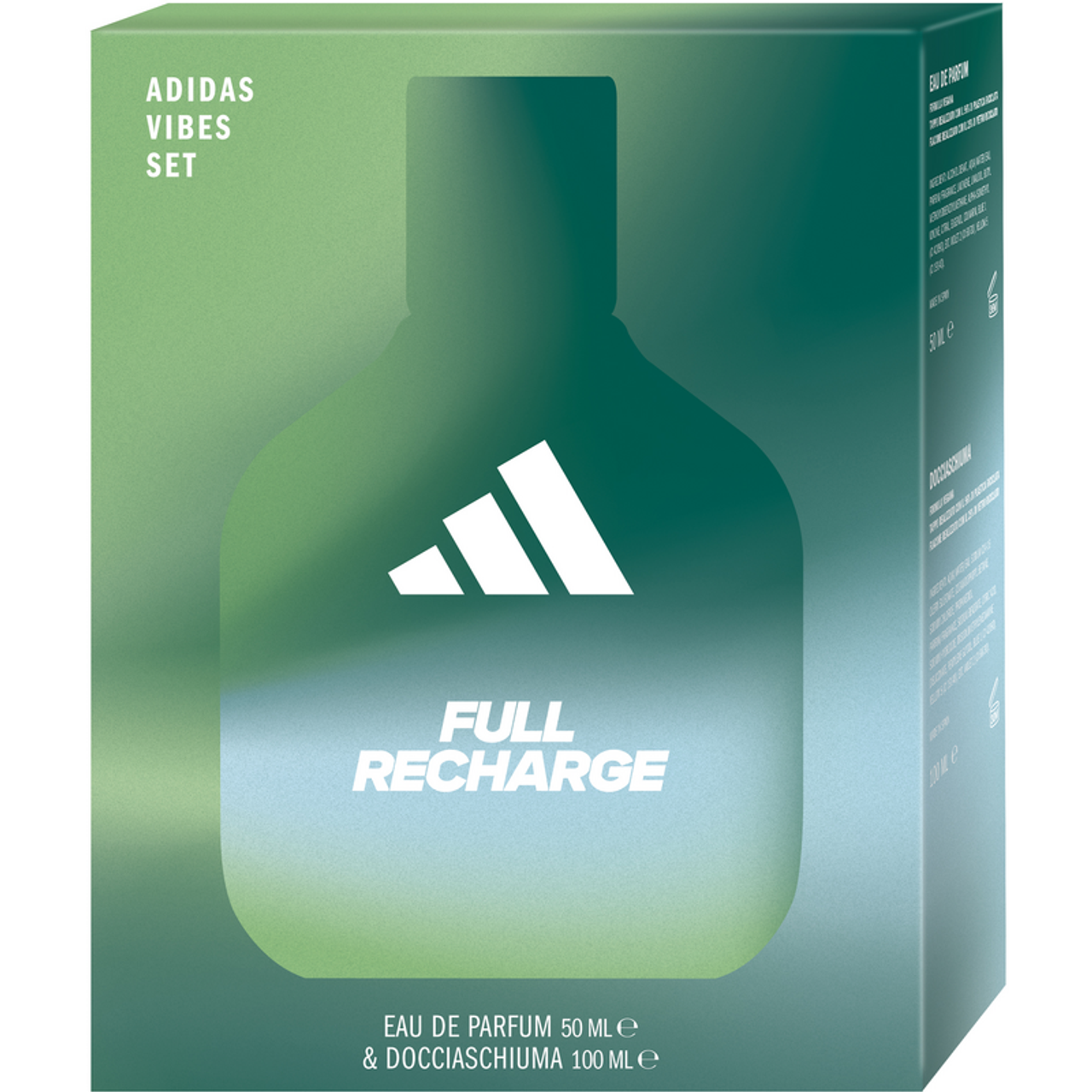 ADIDAS - Cofanetto Vibes Full Recharge - Eau De Parfum 50 Ml + Gel Doccia 100 Ml