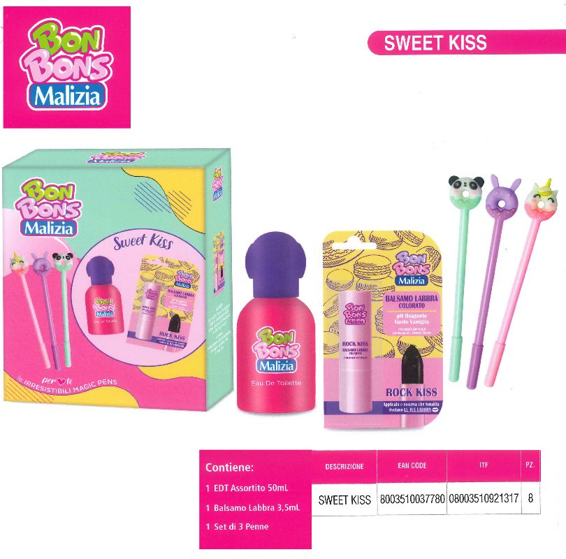 CONF REG MALIZIA BON BON 3PEZZI SWEET KISS