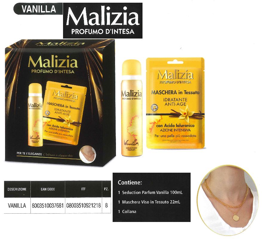 CONF REG MALIZIA DEO+MASCHERA +COLLANA