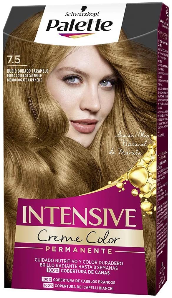 PALETTE - Intensive creme color - Tinta per capelli permanente n. 7.5 Biondo dorato caramello