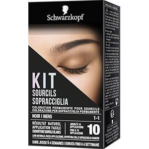 SCHWARZKOPF - Kit Spracciglia - Colorazione Per Sopracciglia Permanente N. 1-1 Nero