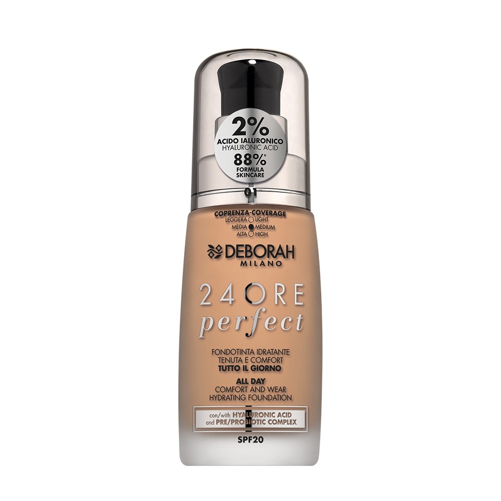 DEBORAH - 24ore Perfect SPF20 - Fondotinta Fluido N. 04 Apricot