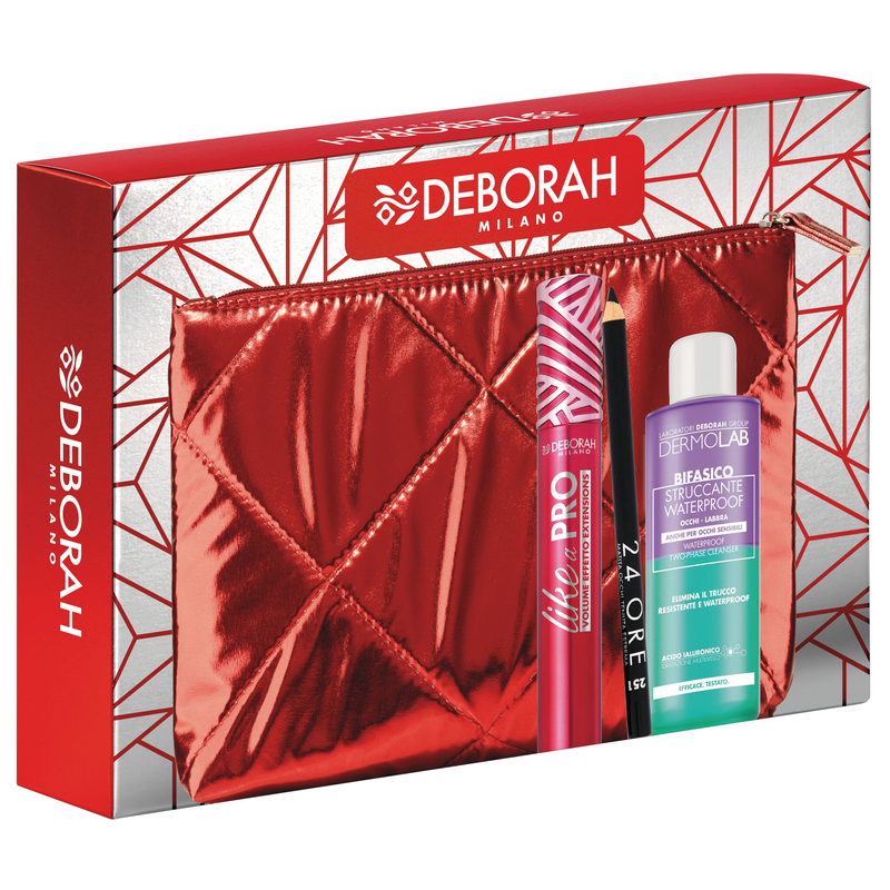 DEBORAH - Pochette N.03 - Mascara Like A Pro + Matita Occhi 24 Ore + Struccante Bifasico
